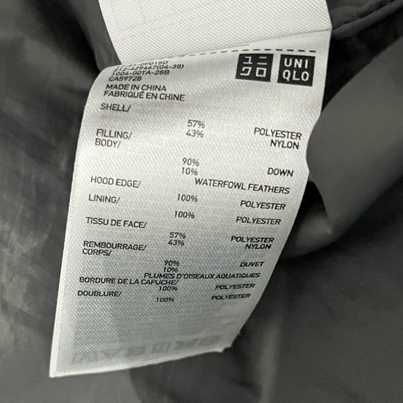 Uniqlo Seamless Down Coat in Charcoal Grey Small - Picture 5 of 5